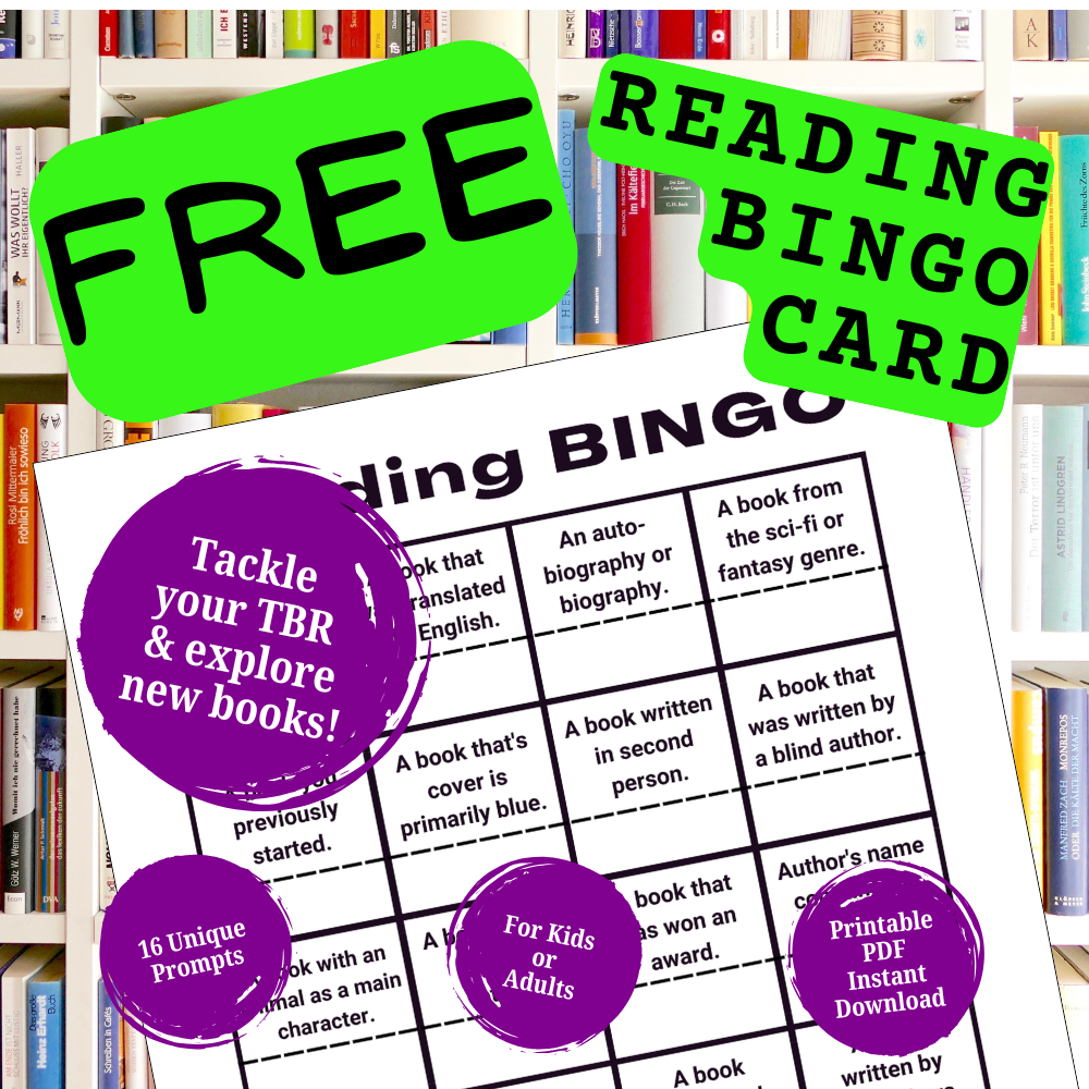 product image for free reading bingo card blind date with a book